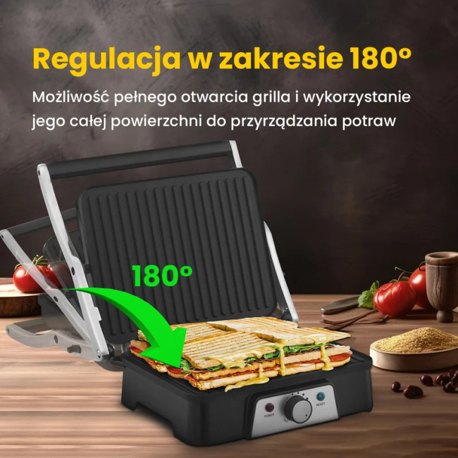 Extralink Smart Life Electric Grill Sj-36 | Grill elektryczny | 2000W, Grill z regulacją temperatury