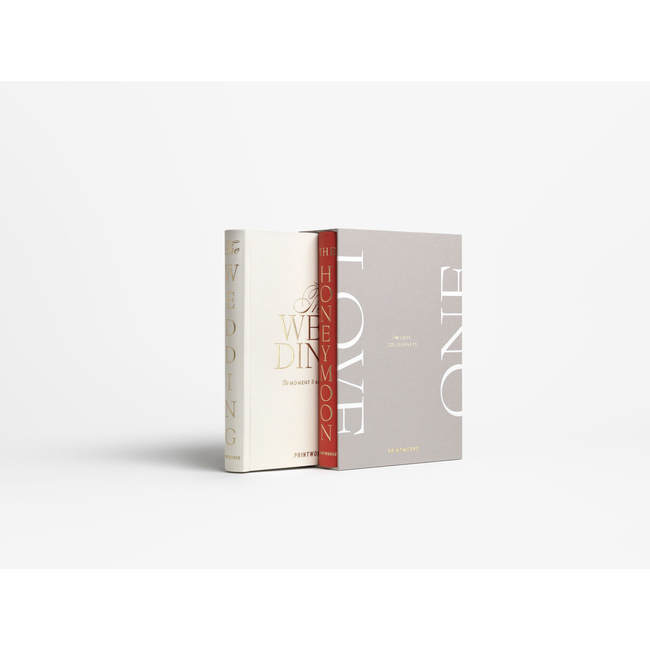 Zestaw dwóch albumów ślubnych Printworks One Love w etui