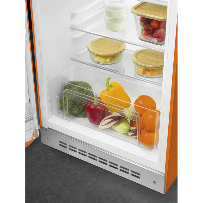 Smeg - Chłodziarko-zamrażarka FAB10LOR6 50'S STYLE - pomarańczowy