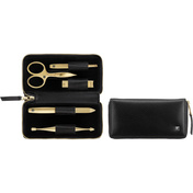 Twinox Gold Edition Zestaw do Manicure – Czarne Skórzane Etui, 5 Elementów - Zwilling Beauty