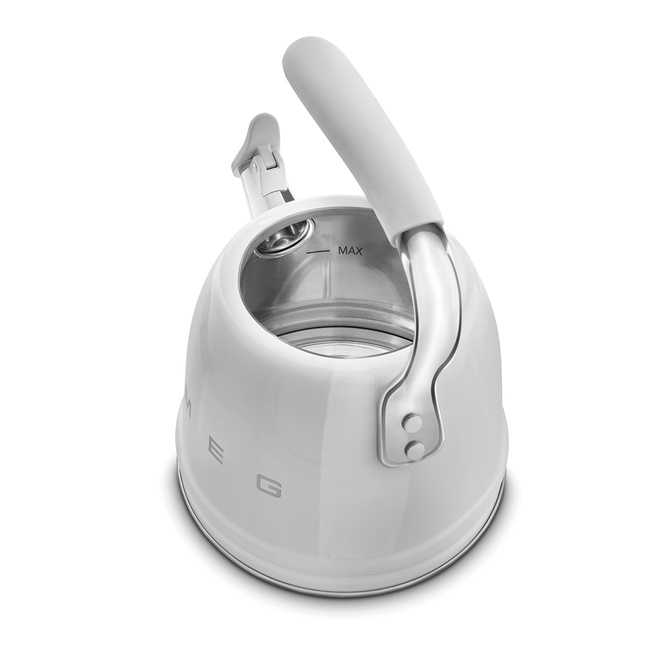 Smeg - Czajnik z gwizdkiem, srebrny 50's style Wkf01ss.