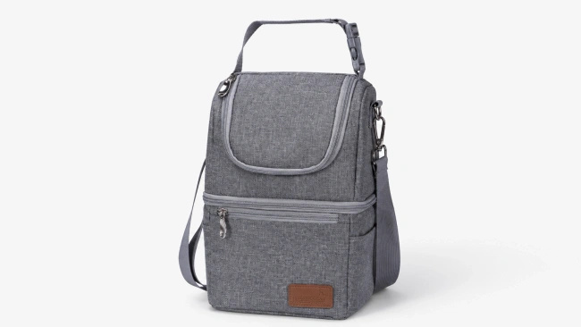 Torba termiczna na mleko Momcozy LG001 z odpinaną przegrodą i klamrą do wózka