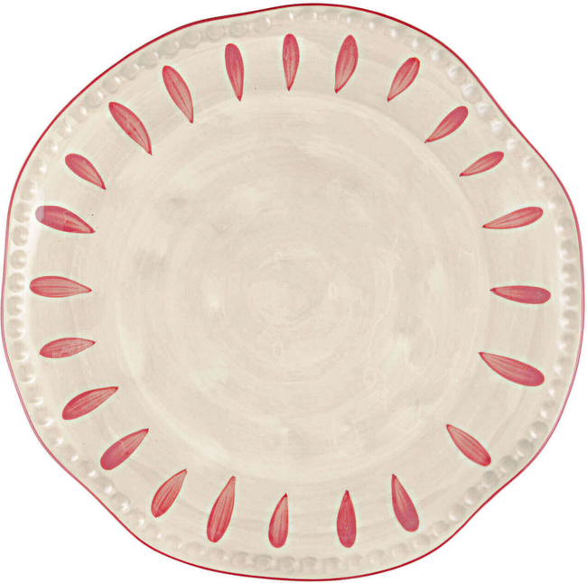 Domitilla Magenta Talerz Okrągły - 32 Cm - Rose&Tulipani