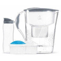Dzbanek filtrujący LUNA 3,3l + 2 filtry Unimax + Bidon 0,7l szary - Dafi