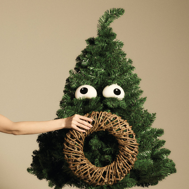 Zestaw dwóch ozdób świątecznych ze szkła dmuchanego - Nick Christmas Collection - Alessi