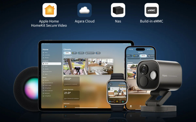 AQARA Camera Hub G5 Pro PoE 1520p Zigbee Kamera IP Monitoring CH-C03DW Biała
