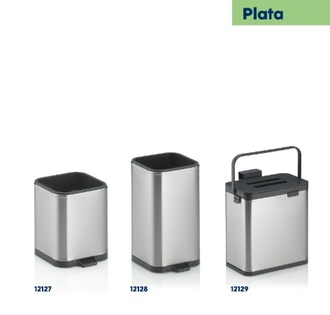 Pojemnik Na Odpady Organiczne Srebrny Plata - Kela