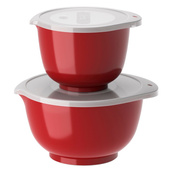 Zestaw misek 4 elementy New Margarethe Red - Rosti