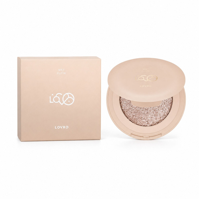Rozświetlacz Lovro Wet Glow do oczu, twarzy i ciała, efekt mokrej tafli, 4,5 g