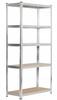 EXTRALINK Regał Magazynowy Metalowy Srebrny 180x90x40 cm Przechowywanie Stabilny