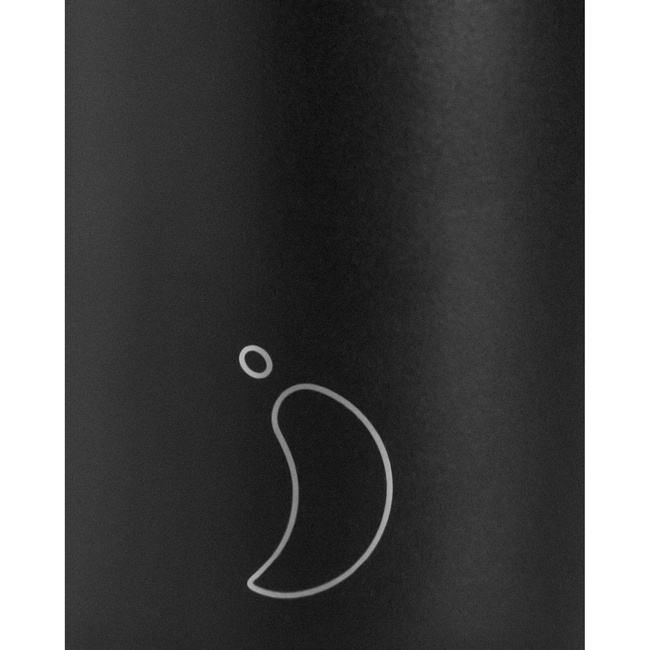 kubki termiczne z pokrywką i słomką 500 ml czarny - Chilly's Bottles