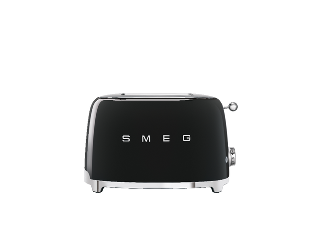 Smeg - Toster, Dwie Kromki, Czarny 50's Style Tsf01bleu Czarny