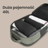 EXTRALINK Black Forest KM04 Zielony Plecak Podręczny Kabinowy Podróżny 50x20x33 cm