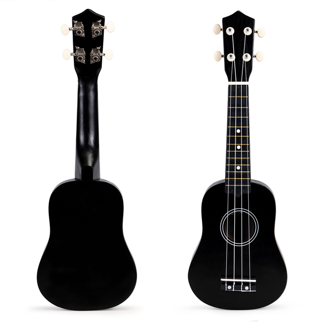 Gitara Ukulele dla dzieci drewniana 4 struny nylonowe