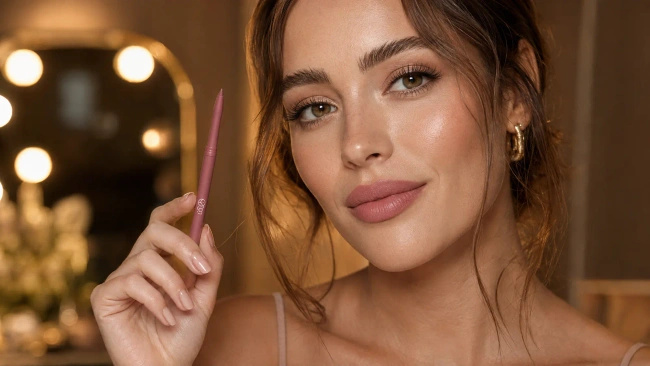 Konturówka do ust Lovro Non-Transfer Lipliner, żelowa, wodoodporna, różowa