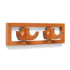 Wieszak ścienny drewniany - Flat2 Walnut - Foppapedretti