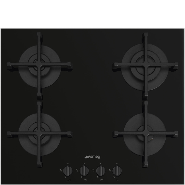 Smeg - Płyta gazowa, 60 cm, Selezione, PV264B SELEZIONE - czarny