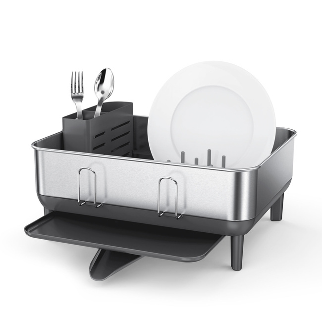 Ociekacz do naczyń Compact - stal nierdzewna Simplehuman