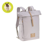 Green Label Plecak dla mam z akcesoriami Rolltop Backpack - Grey - Lassig