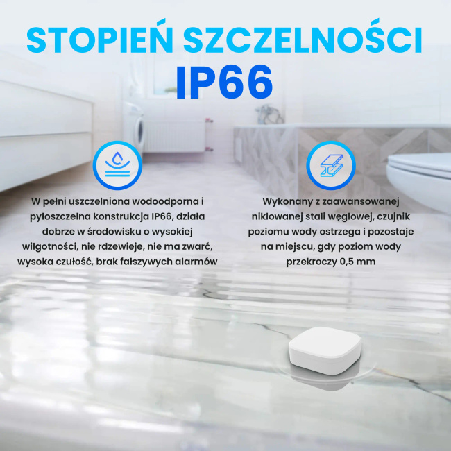 Extralink Smart Life Water Sensor | Czujnik zalania | czujnik poziomu wody, Smart Home, Tuya