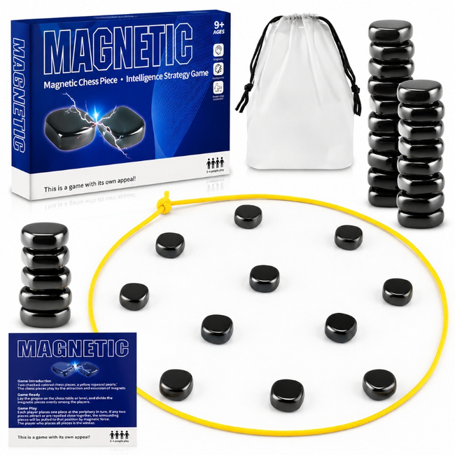Extralink Toys | Magnetyczne Kamienie Gra Strategiczna Planszowa | 30 Magnesów
