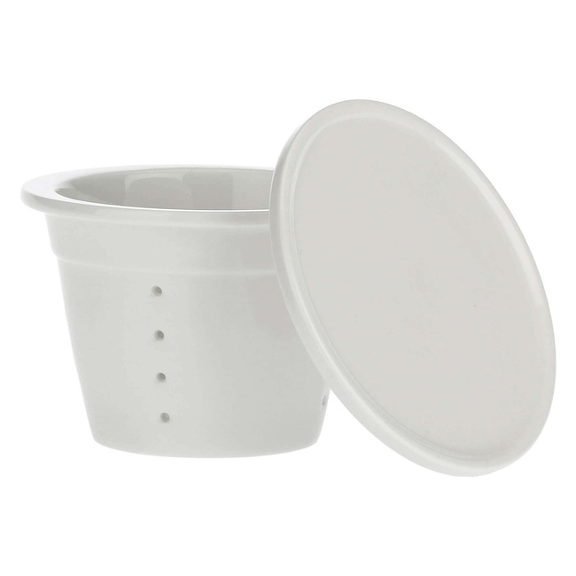 Filtr z pokrywką do kubka do infuzji Atupertu porcelana La Porcellana Bianca 