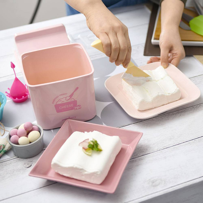 Serowary do wyrobu sera YogurBerry - różowe
