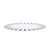Patera do panettone Alessi Delight NZ06 GR, porcelanowy talerz 30 cm, zielony