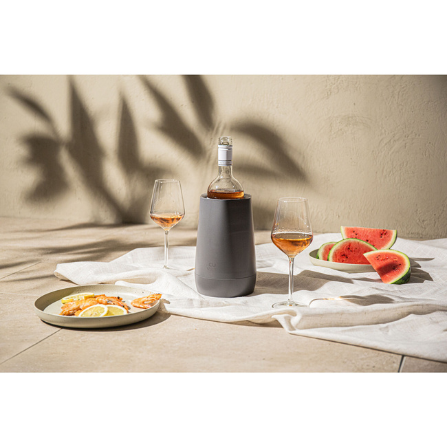 Cooler do wina Vacu Vin Hexo Graphite, z wkładem chłodzącym
