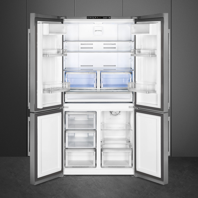 Smeg - Chłodz.-Zamraż., Frenchdoor, Stal Nierdz Universal Fq60Xe Stal Nierdzewna.