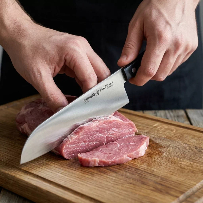 Samura Harakiri Nóż Santoku 17.5 cm AUS-8 58HRC