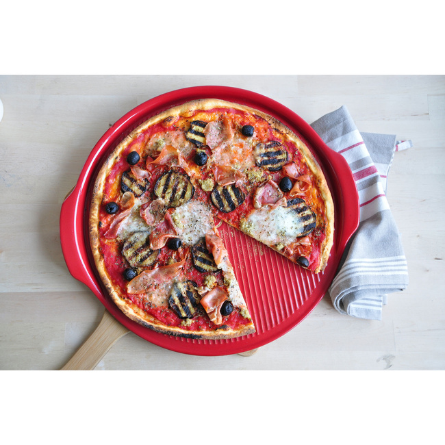 kamienie do pizzy 37 cm czerwony Emile Henry