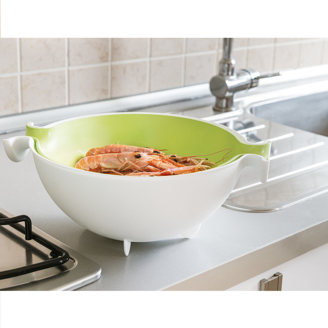 Colander and Bowl Set Spin&Drain - Guzzini