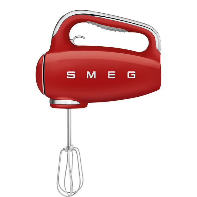Smeg - Mikser ręczny, czerwony 50's Style HMF01RDEU Czerwony