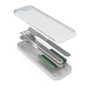 Zestaw sztućców podróżnych Slim Box Nat.Green - Monbento