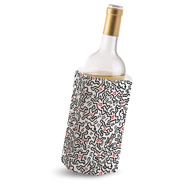 Rękaw chłodzący do wina Vacu Vin Keith Haring, aktywny