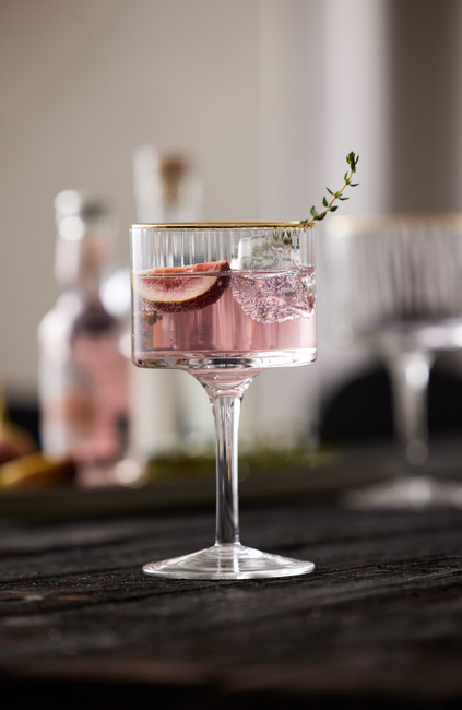Kieliszki do ginu Palermo 320 ml 4 sztuki złote 23714
