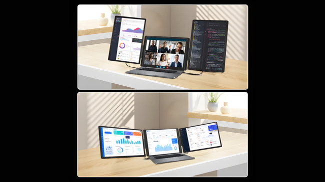 Extralink Smart Life S9g 16" | Przenośne monitory do laptopa | 2 monitory, Ips, 1920x1200