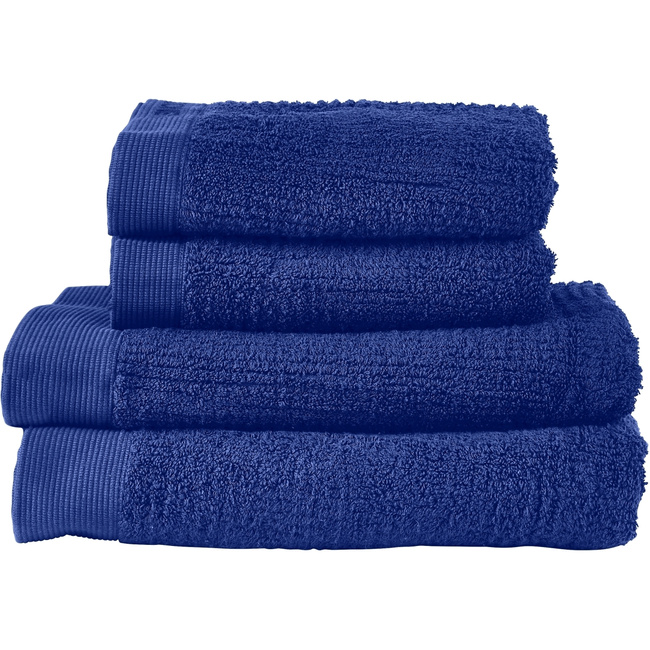 Zestaw Ręczników Łazienkowych 4 Sztuki Classic Indigo Blue 34663
