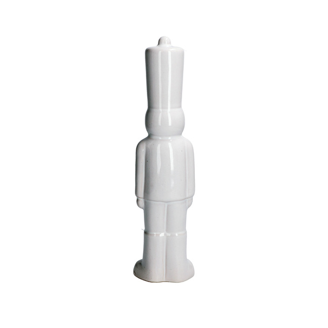 Figurka żołnierz Rituali Domestici Sullattentisto, biała, kamionka, 26 cm
