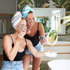 Turban do włosów Dock & Bay Tulum Blue szybkoschnący ręcznik z mikrofibry