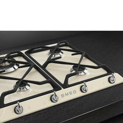 Smeg - Płyta gazowa, 60 cm, Victoria, kremowy Sr964pgh Victoria
