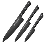 Samura Shadow zestaw 3 noży Chef Paring Utility
