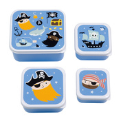 Lunchbox dla dzieci Pirates - zestaw 4 szt - A Little Lovely Company