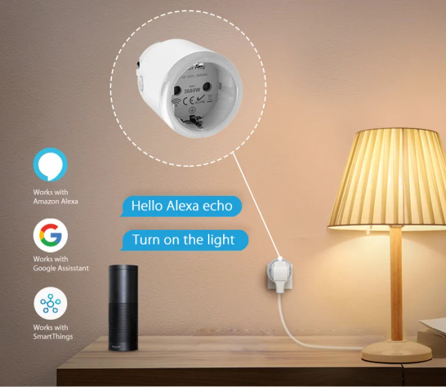EXTRALINK Smartlife Smart Socket SC Pro 3680W Zigbee Homekit Tuya Inteligentne gniazdko zarządzanie energią