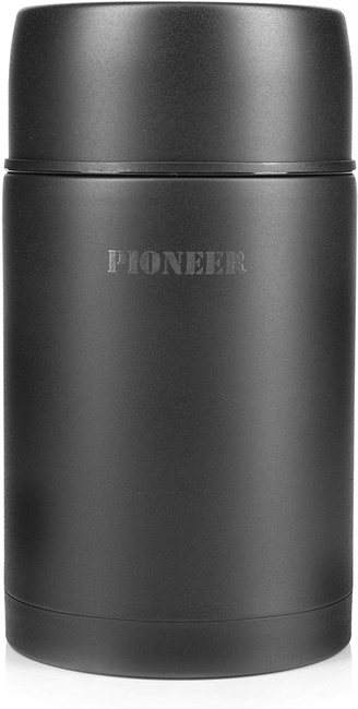 Termos obiadowy Pioneer 1 litr czarny - Grunwerg