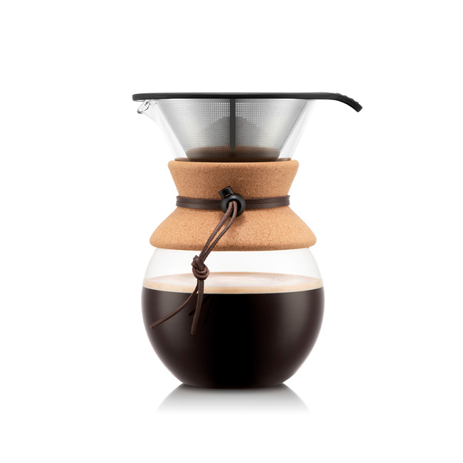 Bodum zaparzacz do kawy z filtrem stałym Pour Over 1l Cork