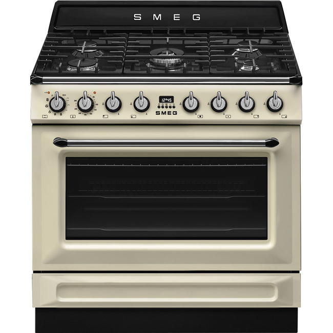 Smeg - Kuchnia wolnostojąca z płytą gazową Victoria Tr90Gpp Kremowy.