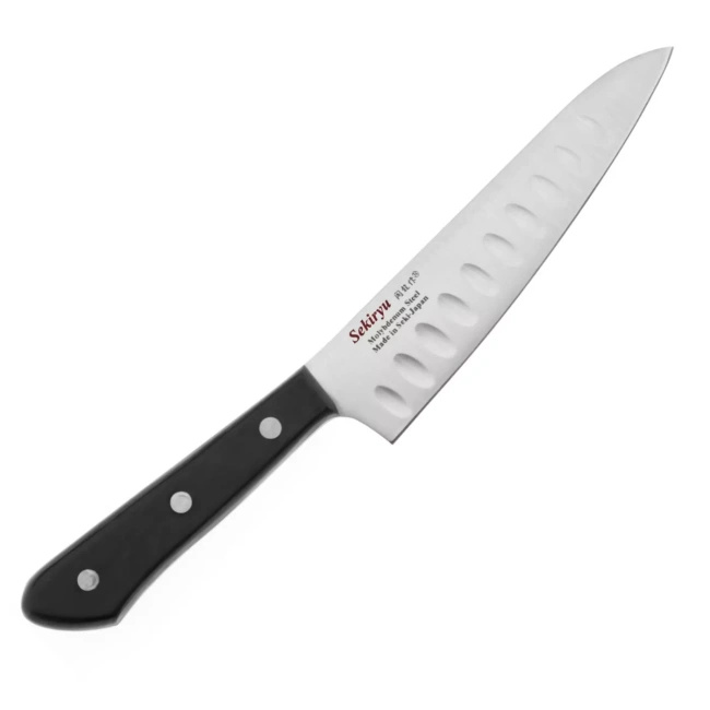 Sekiryu Nóż Uniwersalny Ryflowany AUS-8, ostrze 13cm bulk