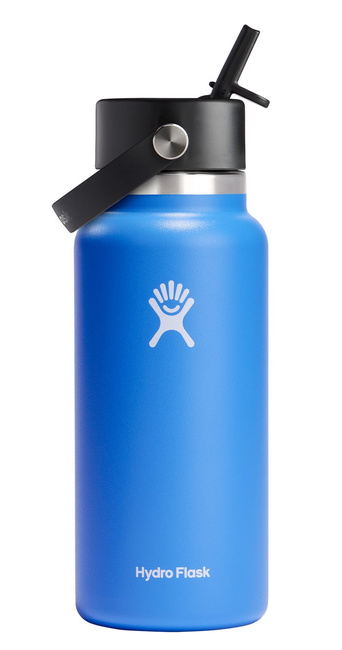 Butelka 32oz Wide Mouth Flex Straw Cap, Cascade - Hydro Flask